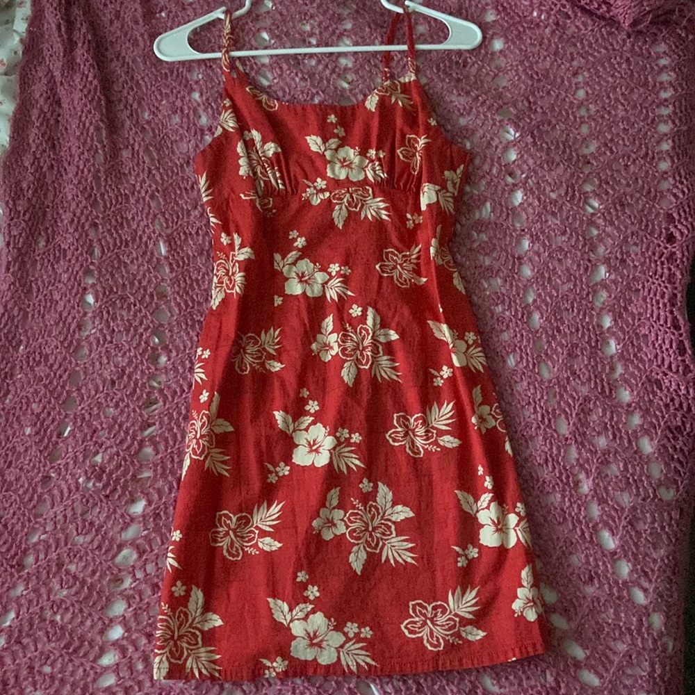 Red summer dress